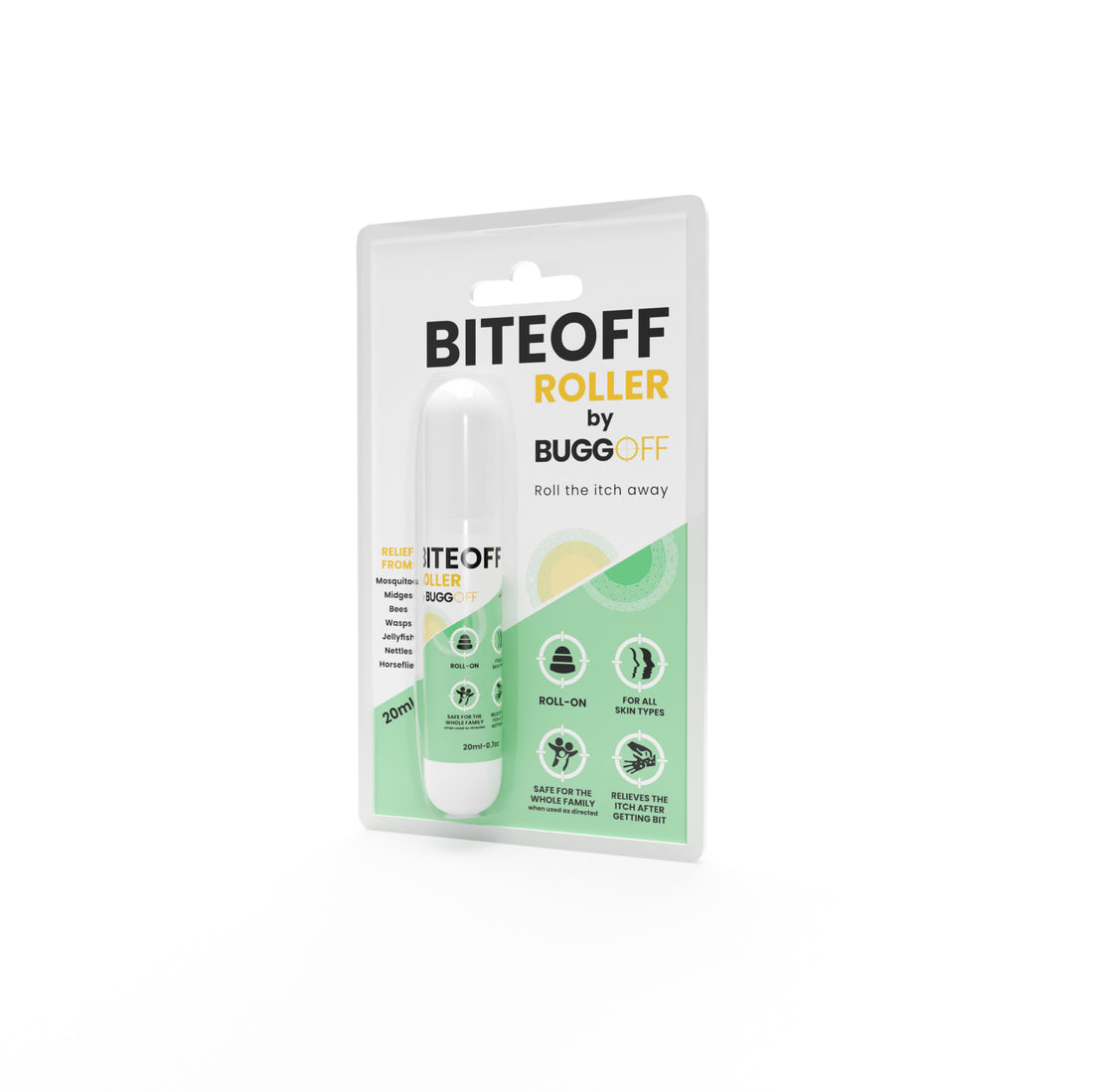 BITEOFF by BUGGOFF insect bite relief roll-on pen 20ML - All Natural ingredients