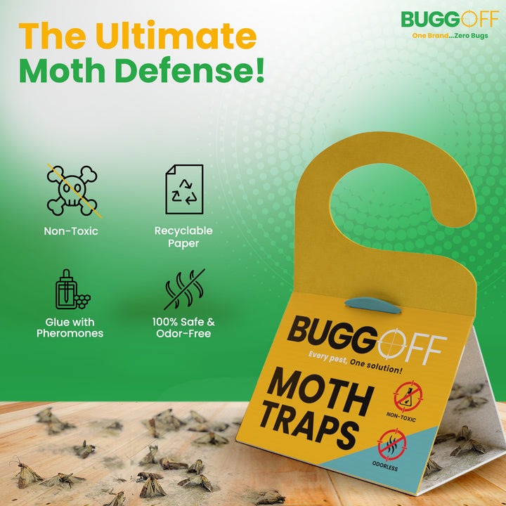 Moth Trap, Closet and Laundry Moth Bait and Killer Traps,, Chemical Free