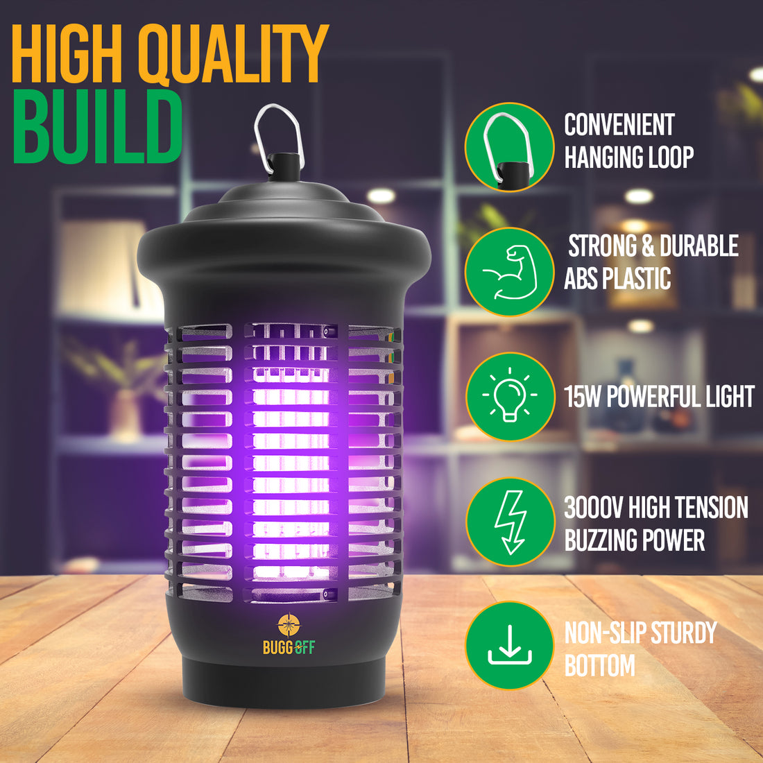 Outdoor 3500V 20 Watt Commercial Electric Mosquito Bug Zapper