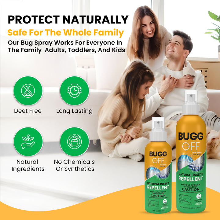 Aceite repelente en aerosol totalmente natural contra mosquitos, jejenes y garrapatas (SIN DEET) 