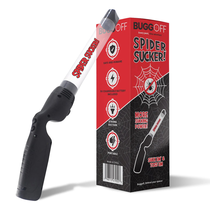 Super Powered Spider Sucker Bug Vacuum, with USB C Rechargble Battery