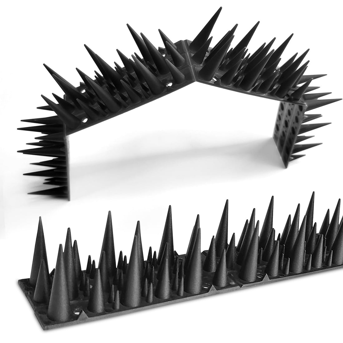 Unique Pattern Plastic Bird & Rodent Deterrent Spikes, Humane & effective!